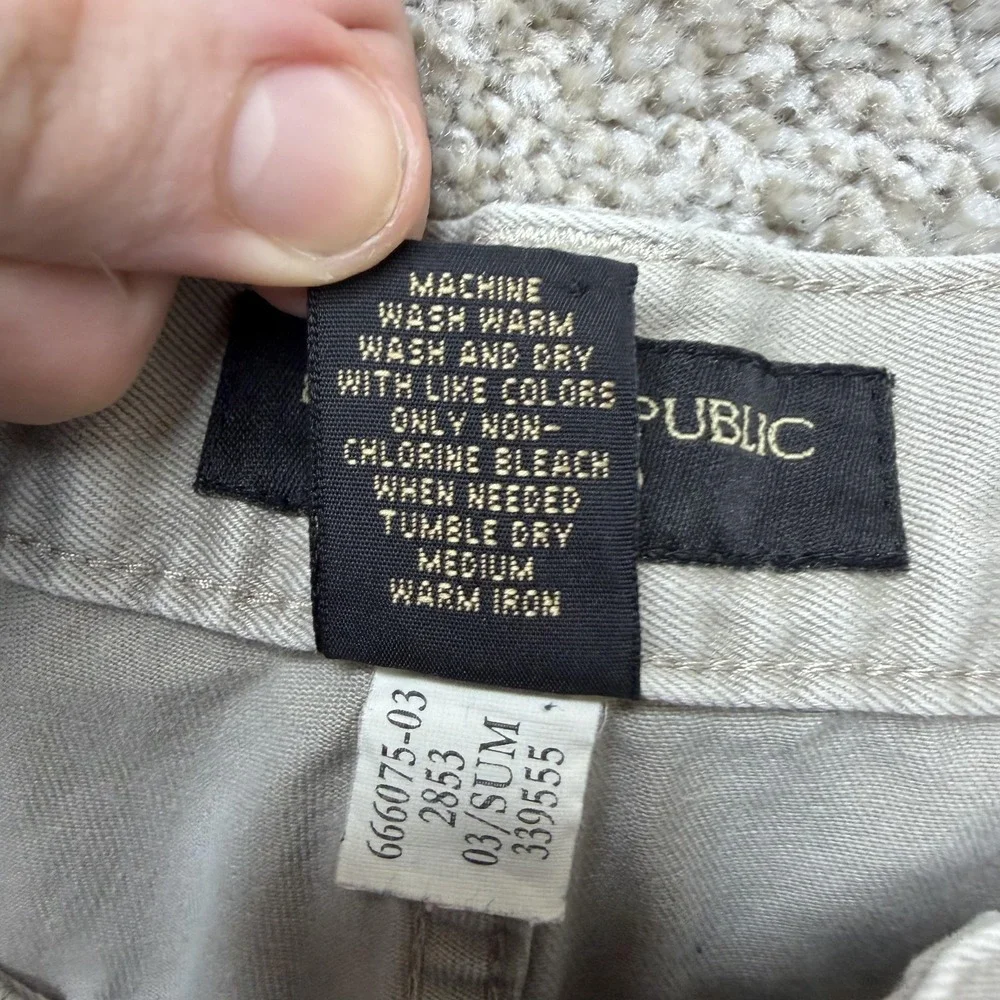 Banana Republic Laredo Jeans Mens 32x32 Light Wash Beige Denim Regular Straight